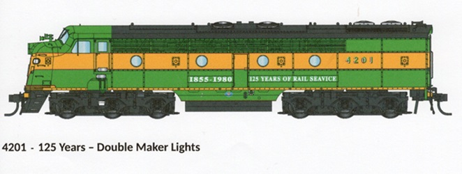 TRAINORAMA HO 4201 125 YEARS - DOUBLE MARKER LIGHTS