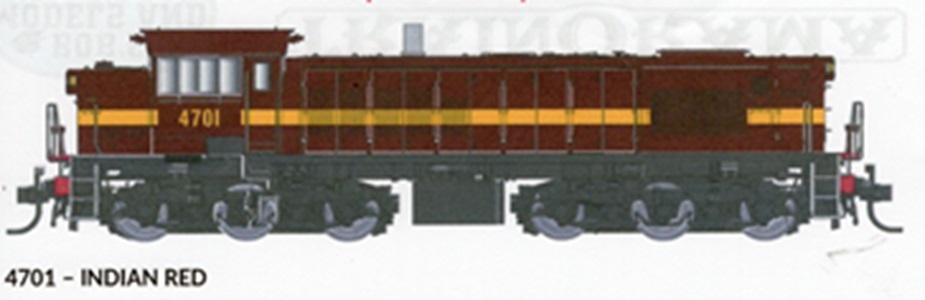 TRAINORAMA HO 4701 INDIAN RED 