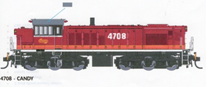 TRAINORAMA HO 4708 CANDY LIVERY