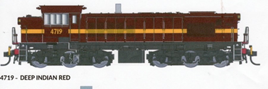 TRAINORAMA HO 4719 INDIAN RED