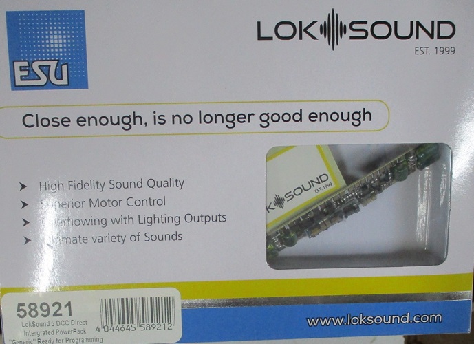ESU LOK SOUND DECODER 58921 DIRECT SELECT 
