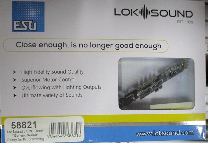 ESU LOK SOUND DIRECT SELECT 58821 DECODER