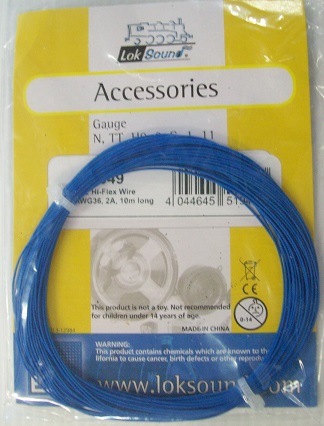 ESU .5mm 2A WIRE 10m LONG BLUE 51949