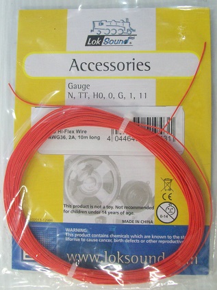 ESU .5mm 2A WIRE 10m LONG RED 51943