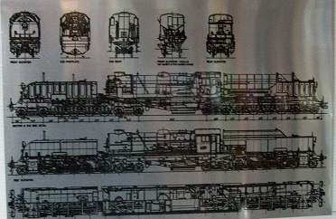 AD60 CLASS GARRATT STEAM LOCOMOTIVE DRAWIN