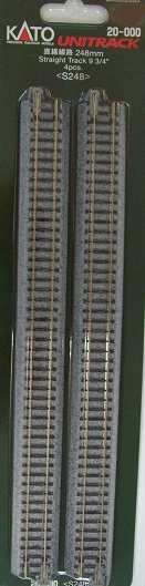 20-000 N SCALE 248mm STRAIGHT 4 piece pack