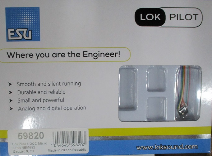 ESU MICRO PILOT NON SOUND DECODER 59820