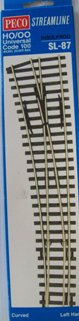 PECO SL-87 CURVED TURN OUT