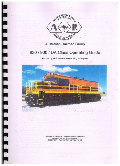 OPERATING MANUAL ALCO DL531-830/900/DA CLASS